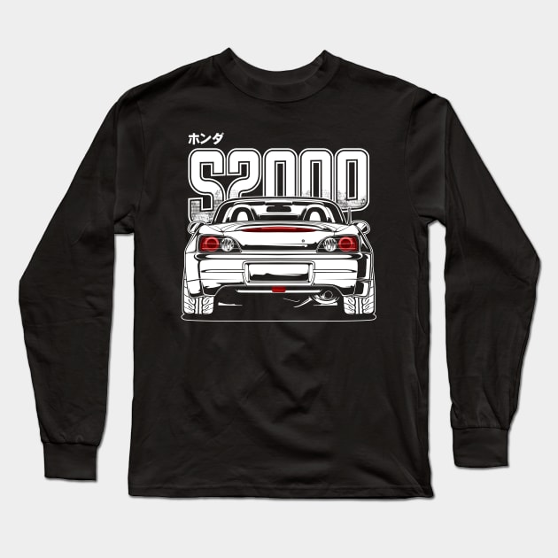 S2000 AP2 (White Print) Long Sleeve T-Shirt by idrdesign